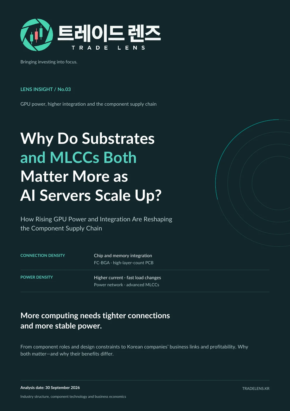 Why Do Substrates and MLCCs Both Matter More as AI Servers Scale Up? — How Rising GPU Power and Integration Are Reshaping the Component Supply Chain cover