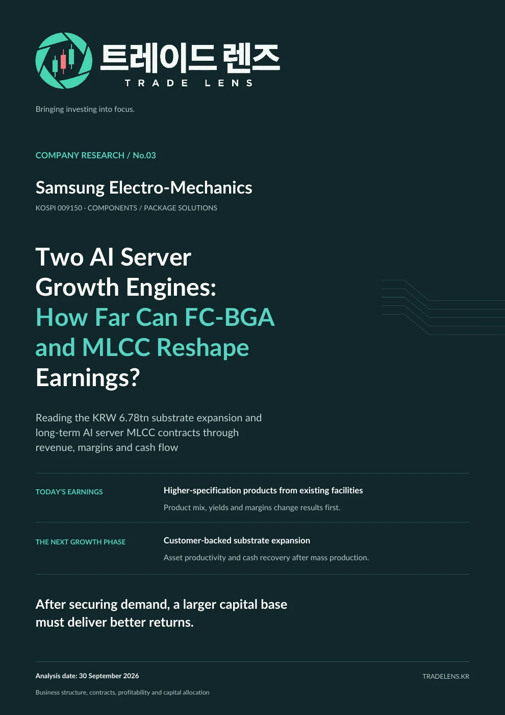 Samsung Electro-Mechanics — Two AI Server Growth Engines: How Far Can FC-BGA and MLCC Reshape Earnings? cover