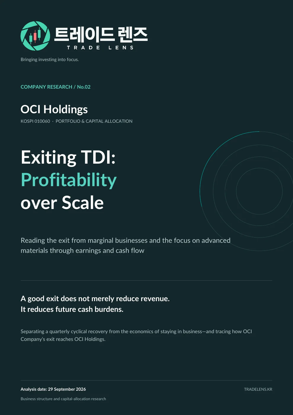 OCI Holdings — Exiting TDI: Choosing Profitability over Scale cover