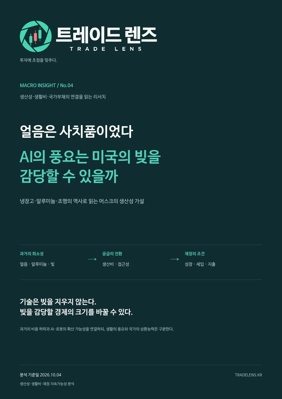 얼음은 사치품이었다 — AI의 풍요는 미국의 빚을 감당할 수 있을까 표지