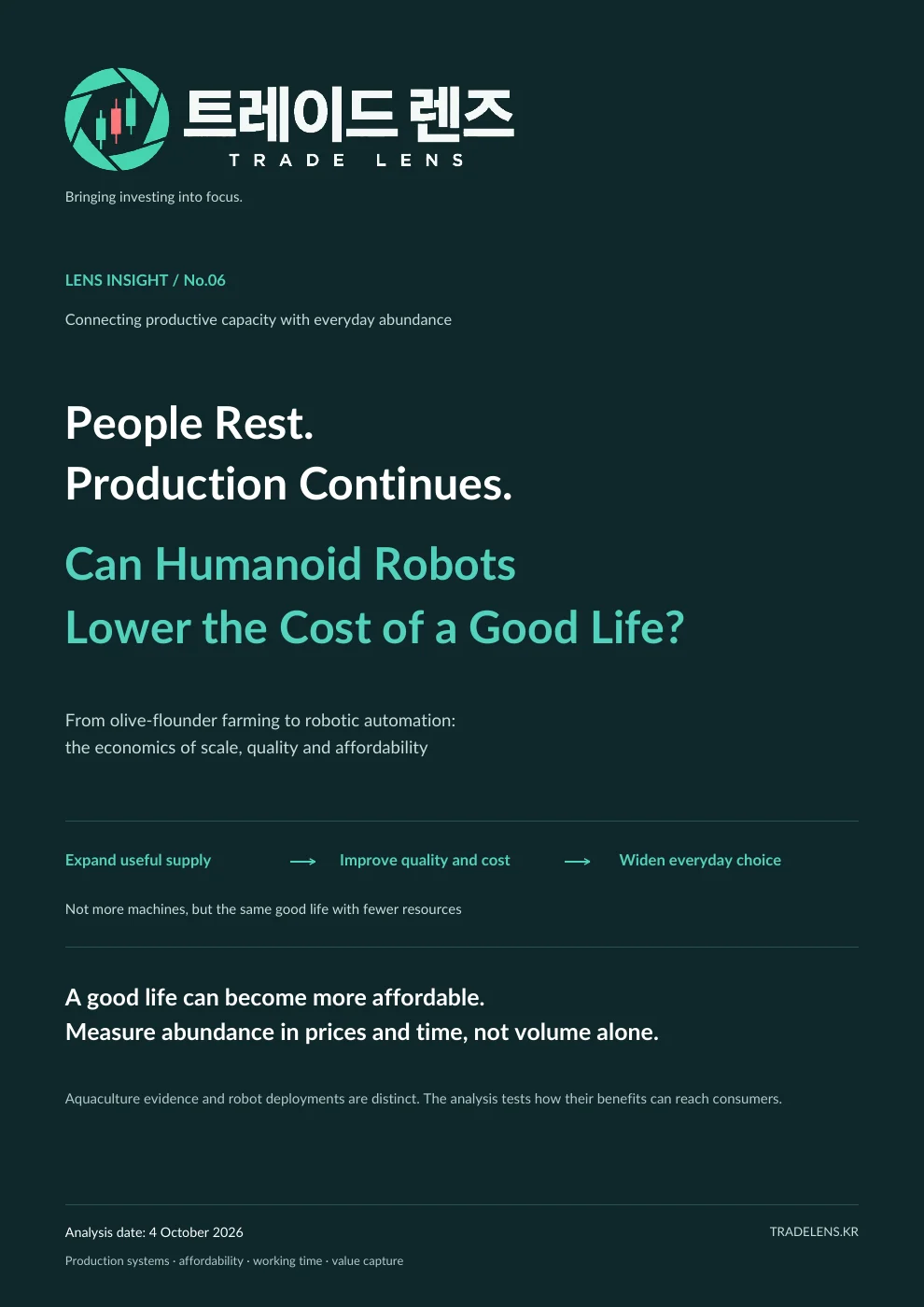 People Rest. Production Continues. — Can Humanoid Robots Lower the Cost of a Good Life? cover